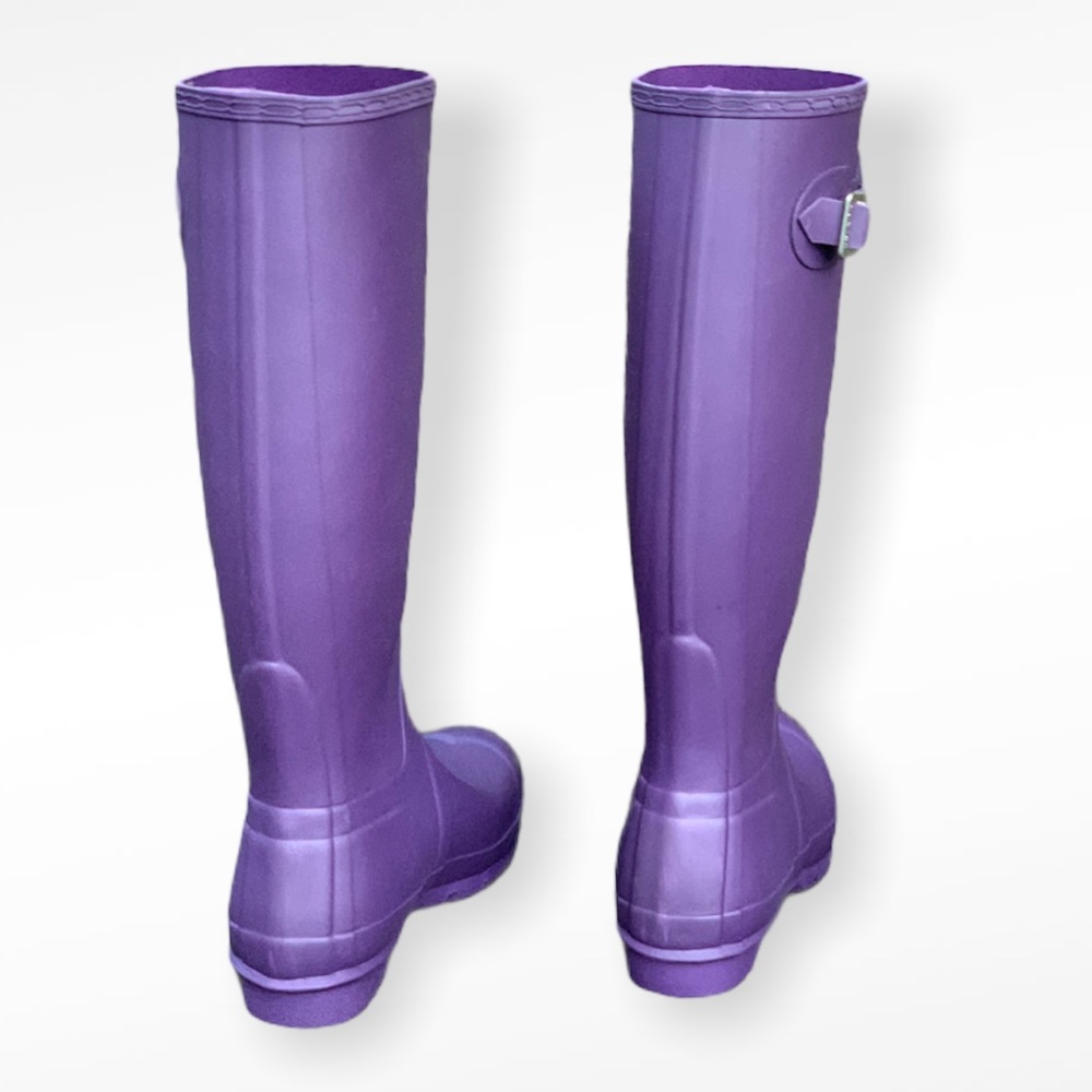 Hunter Original Tall Sovereign Purple Rain Boots - Picture 7 of 12